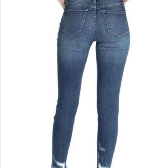 KanCan Larisal High Rise Patched Ankle Skinny Jeans - Picture 4 of 16